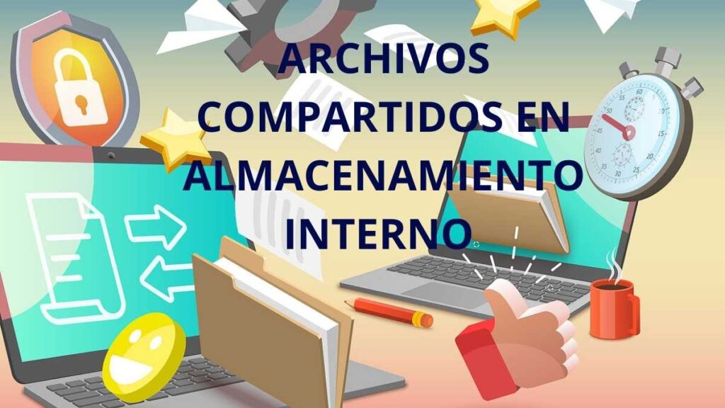 ¿Qué son los archivos compartidos en el almacenamiento interno?