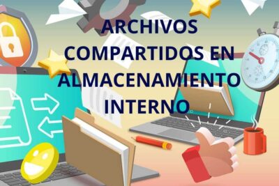 ¿Qué son los archivos compartidos en el almacenamiento interno?